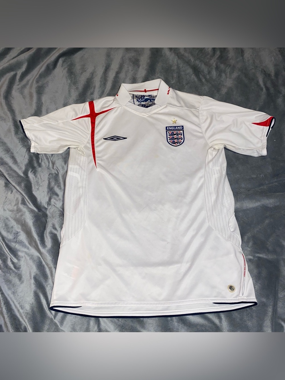 Vintage England 2005/2007 Umbro Home Soccer Jersey Football Mens Size Medium